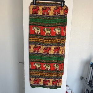 Colorful Elephant Print Women's Skirt